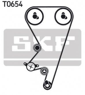 К-кт. ГРМ (ремінь+2шт.ролика) OPEL Astra 1,7D 91-00 SKF VKMA05202