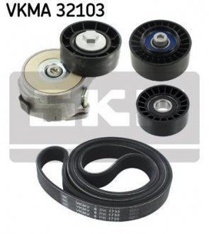 Полікліновий ремінний комплект SKF VKMA32103