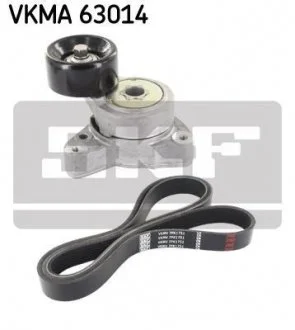 Комплект поликлинових ременів (з роликами) HONDA ACCORD VII, CR-V III, ELEMENT 2.4 07.02- SKF VKMA63014