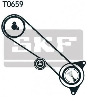 Комплект (ремінь+ролики) SKF VKMA 91719