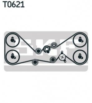 Комплект (ремінь+ролик+помпа) SKF VKMC 98112