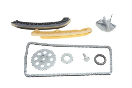 К-т ланцюга ГРМ (ланцюг+2звезд.+2башм.+натягувач+сальник+болт) Polo 1,2 -09, SKODA Fabia 1,2 01- SKF VKML 81001