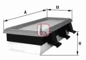 Фільтр повітряний SOFIMA S 1410 A