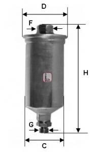 Фильтр топлива SOFIMA S1661B