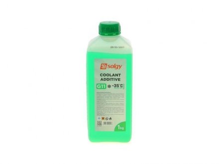 Антифриз (зелений) G11 (1kg) (-35°) (готовий до застосування) Solgy 503004
