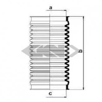 Пыльник рулевого механизма SPIDAN 83505