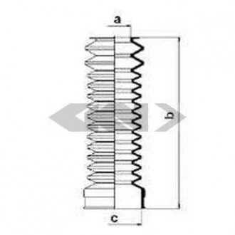 Пыльник рулевого механизма SPIDAN 83571