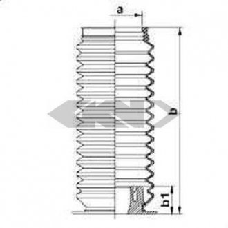 Пыльник рулевого механизма SPIDAN 83858