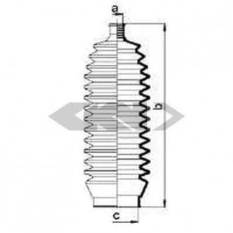 Фото пильовик рульового механізма SPIDAN 83868 Пильовик рульового механізма SPIDAN 83868