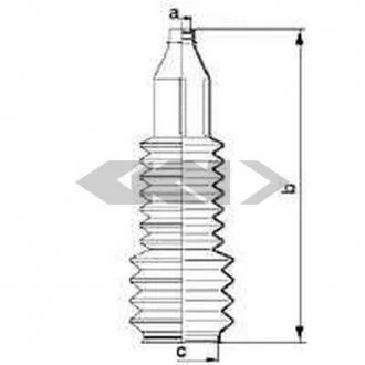 Фото пильовик рульового механізма SPIDAN 83908 Пильовик рульового механізма SPIDAN 83908