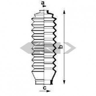 Пыльник рулевого механизма SPIDAN 83934