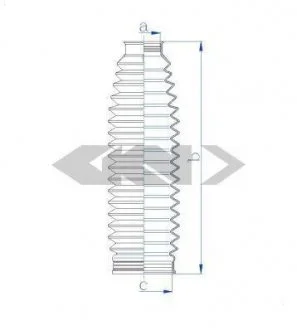 Пильовик рульового механізма SPIDAN 84120