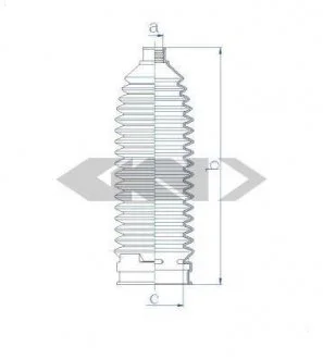 Пыльник рулевого механизма SPIDAN 84124
