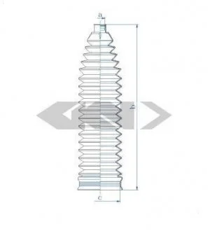 Пильовик рульового механізма SPIDAN 84144