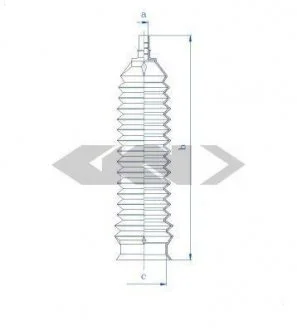 Пыльник рулевого механизма SPIDAN 84163