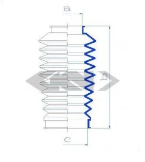 Фото 1 - пыльник рулевого механизма SPIDAN 84179 Пыльник рулевого механизма SPIDAN 84179 (фото 1)