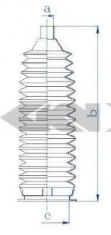 Пильовик рульового механізма SPIDAN 84228