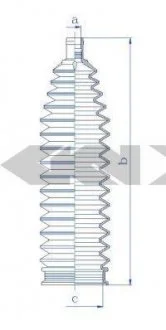 Пыльник рулевого механизма SPIDAN 84238