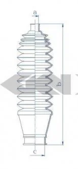 Фото пыльник рулевого механизма SPIDAN 84254 Пыльник рулевого механизма SPIDAN 84254