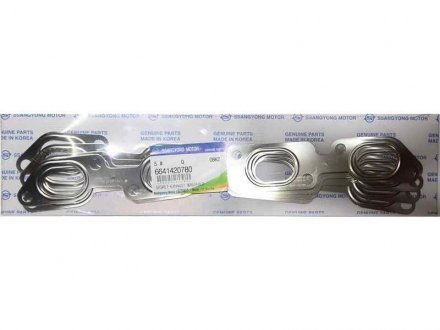 Прокладка коллектора выпускного Actyon (06-), Kyron (05-) D20 SSANGYONG 6641420780