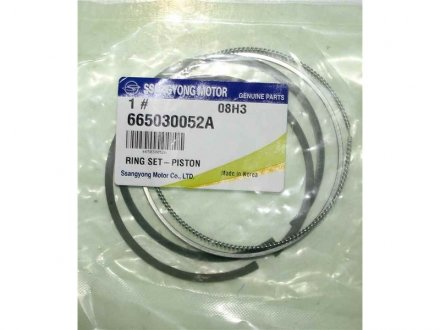 Кольца поршневые, набор SSANGYONG 665030052A