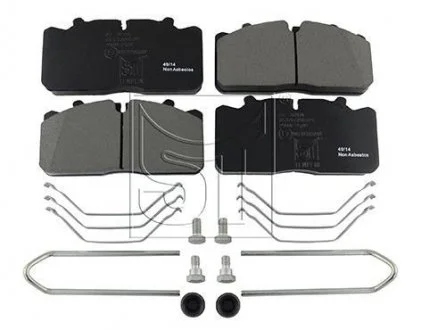 Комплект гальмівних колодок, дискове гальмо ST-TEMPLIN 03.120.8700.091
