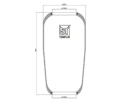Подушка амортизуюча 1884 N/1885 N ST-TEMPLIN 04.060.6006.610