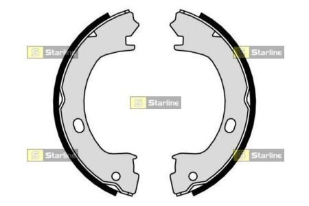 Колодки тормозные (барабанные), к-т. STARLINE BC01015 (фото 1)