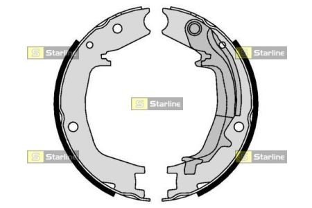 Гальмівні колодки барабанні STARLINE BC 01062