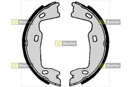 Фото гальмівні колодки барабанні STARLINE BC 02570 Гальмівні колодки барабанні STARLINE BC 02570