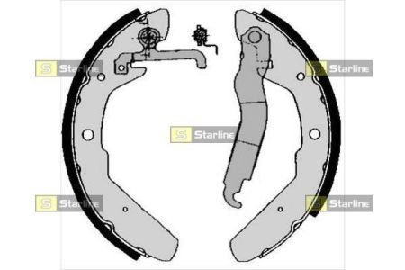 Тормозные колодки барабанные STARLINE BC 03970 (фото 1)