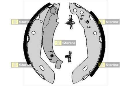 Гальмівна колодка STARLINE BC04480