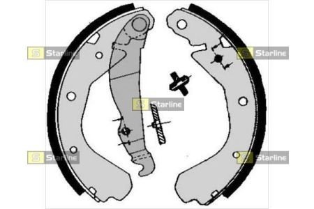 Тормозные колодки барабанные STARLINE BC 04660