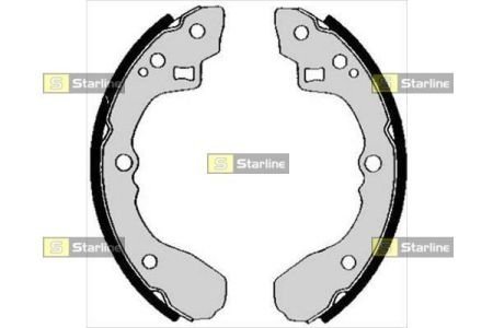 Тормозные колодки барабанные STARLINE BC 04840 (фото 1)