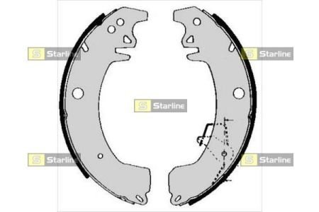 Тормозные колодки барабанные STARLINE BC 05090