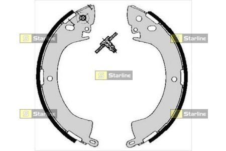 Гальмівні колодки барабанні STARLINE BC 05240