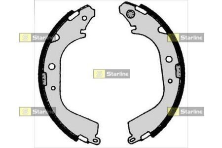 Гальмівні колодки барабанні STARLINE BC 05280 (фото 1)