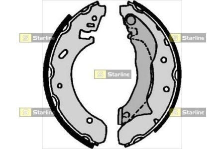 Тормозные колодки барабанные STARLINE BC 07100