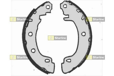 Гальмівні колодки барабанні STARLINE BC 07170