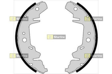 Гальмівні колодки барабанні STARLINE BC 07280