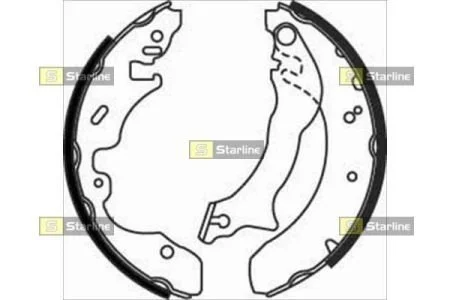 Гальмівні колодки барабанні STARLINE BC 07390