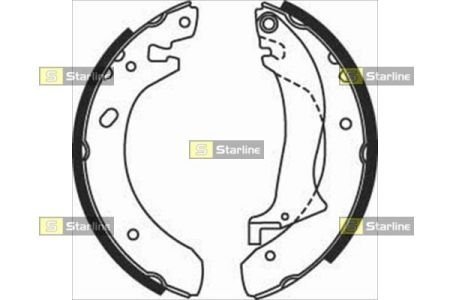 Гальмівні колодки барабанні STARLINE BC 07510