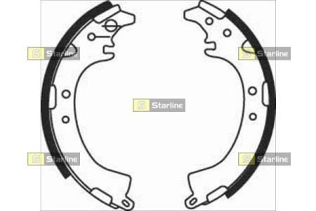 Тормозные колодки барабанные STARLINE BC 07660