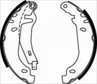 Колодки тормозные барабанные, к-т STARLINE BC07830