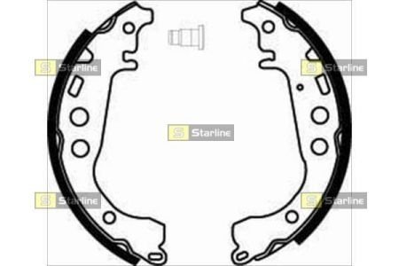 Гальмівні колодки барабанні STARLINE BC 07860