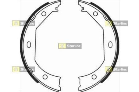 Тормозные колодки STARLINE BC08090 (фото 1)