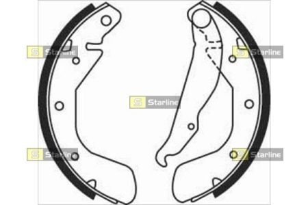 Гальмівні колодки барабанні STARLINE BC 08120