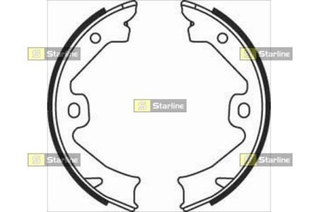 Гальмівні колодки барабанні STARLINE BC 08140