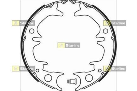 Тормозные колодки барабанные STARLINE BC 08380 (фото 1)