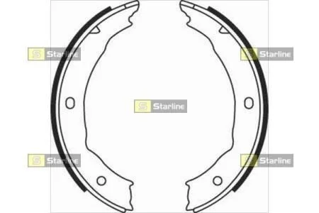 Гальмівні колодки барабанні STARLINE BC 08400